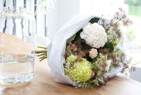Bouquet with water