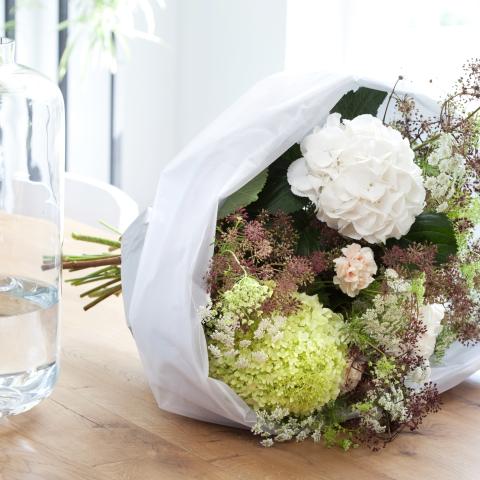 Bouquet with water