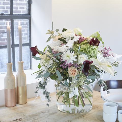 Flowers in kitchen